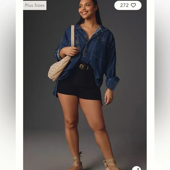 PILCRO HALF BUTTON TUNIC SHIRT SZ 3X - Picture 7 of 10